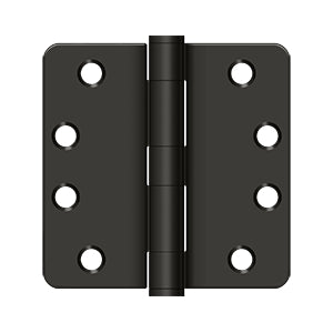 Deltana - Steel Hinges - 4" x 4" Heavy Duty Door Hinge 1/4" Radius Corner (Pairs)