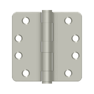 Deltana - Steel Hinges - 4" x 4" Heavy Duty Door Hinge 1/4" Radius Corner (Pairs)