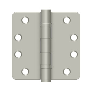 Deltana - Steel Hinges - 4" x 4" Heavy Duty Ball Bearing Door Hinge 1/4" Radius Corner (Pairs)