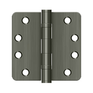 Deltana - Steel Hinges - 4" x 4" Heavy Duty Ball Bearing Door Hinge 1/4" Radius Corner (Pairs)