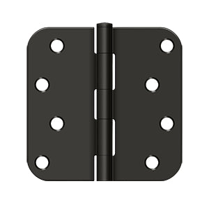 Deltana - Steel Hinges - 4" x 4" Residential Door Hinge 5/8" Radius Corner (Pairs)