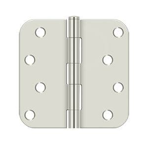 Deltana - Steel Hinges - 4" x 4" Residential Door Hinge 5/8" Radius Corner (Pairs)