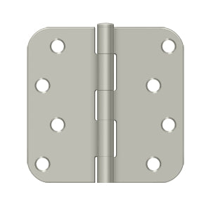 Deltana - Steel Hinges - 4" x 4" Residential Door Hinge 5/8" Radius Corner (Pairs)