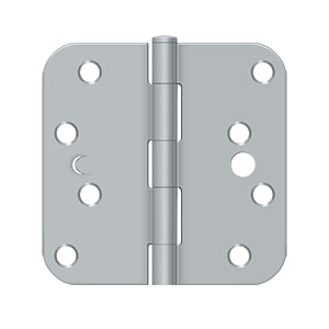 Deltana - Steel Hinges - 4" x 4" Residential Security Door Hinge 5/8" Radius Corner (Pairs)