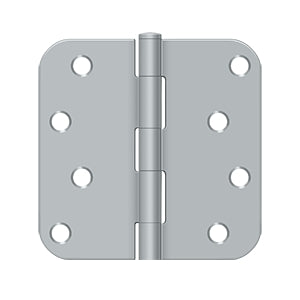 Deltana - Steel Hinges - 4" x 4" Residential Door Hinge 5/8" Radius Corner (Pairs)