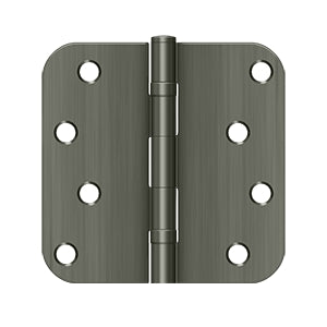 Deltana - Steel Hinges - 4" x 4" Residential Ball Bearing Door Hinge 5/8" Radius Corner (Pairs)