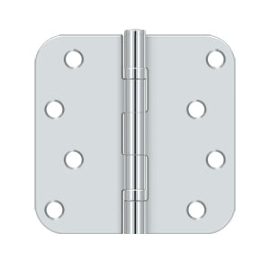 Deltana - Steel Hinges - 4" x 4" Residential Ball Bearing Door Hinge 5/8" Radius Corner (Pairs)