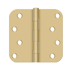 Deltana - Steel Hinges - 4" x 4" Residential Ball Bearing Door Hinge 5/8" Radius Corner (Pairs)