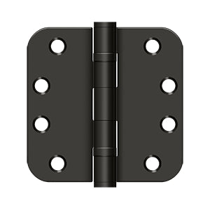 Deltana - Steel Hinges - 4" x 4" Heavy Duty Ball Bearing Door Hinge 5/8" Radius Corner (Pairs)