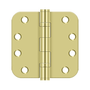 Deltana - Steel Hinges - 4" x 4" Heavy Duty Ball Bearing Door Hinge 5/8" Radius Corner (Pairs)