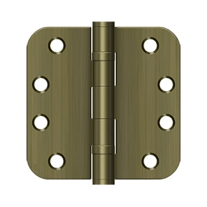 Deltana - Steel Hinges - 4" x 4" Heavy Duty Ball Bearing Door Hinge 5/8" Radius Corner (Pairs)