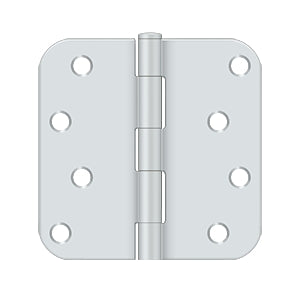 Deltana - Steel Hinges - 4" x 4" Residential Door Hinge 5/8" Radius Corner (Pairs)