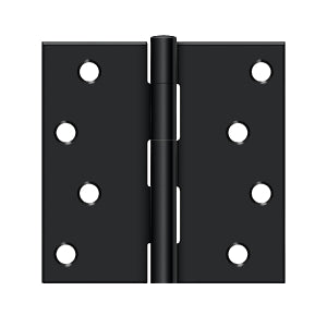 Deltana - Steel Hinges - 4" x 4" Residential Door Hinge Square Corner (Pairs)