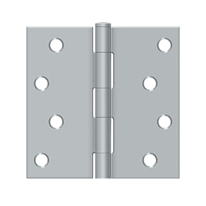 Deltana - Steel Hinges - 4" x 4" Residential Door Hinge Square Corner (Pairs)