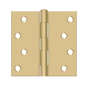 Deltana - Steel Hinges - 4" x 4" Residential Door Hinge Square Corner (Pairs)