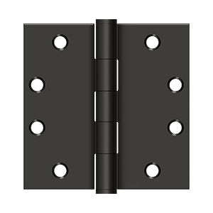Deltana - Steel Hinges - 4-1/2" x 4-1/2" Heavy Duty Door Hinge Square Corner (Pairs)