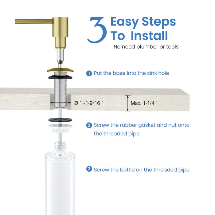 Casa Fixtures - Kitchen Accessories - Kitchen Soap Dispenser (SD-1)