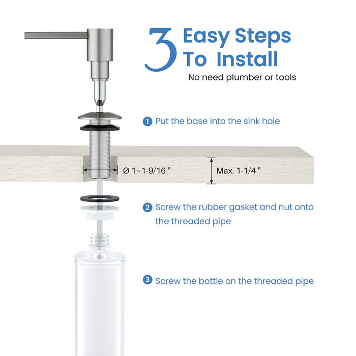 Casa Fixtures - Kitchen Accessories - Kitchen Soap Dispenser (SD-1)