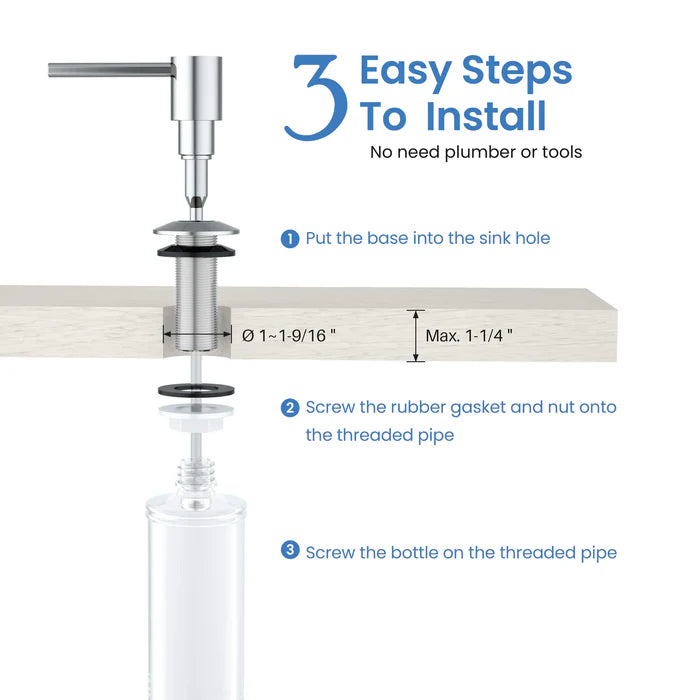 Casa Fixtures - Kitchen Accessories - Kitchen Soap Dispenser (SD-1)