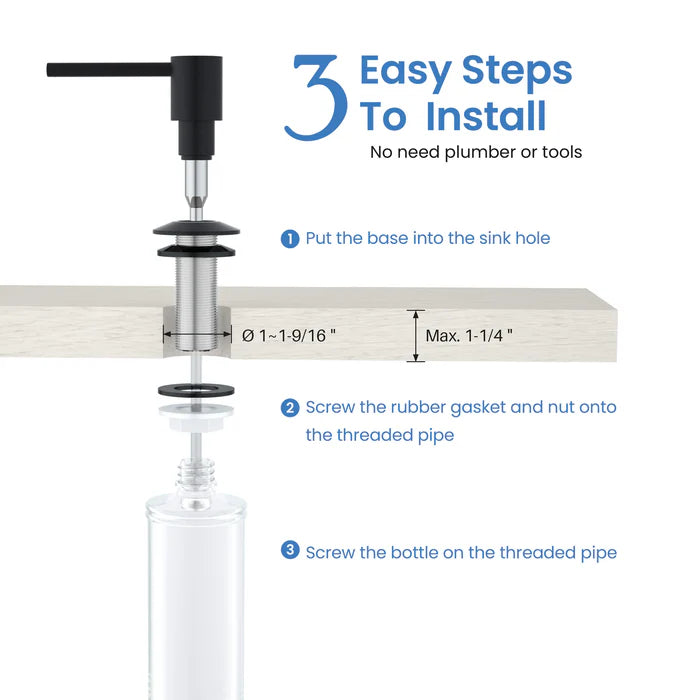 Casa Fixtures - Kitchen Accessories - Kitchen Soap Dispenser (SD-1)