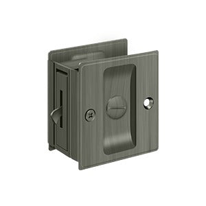 Deltana - Pocket Door Locks - 2-1/2" x 2-3/4" Sliding Door Lock Privacy