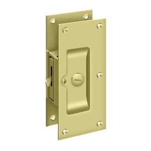 Deltana - Pocket Door Locks - 6" Decorative Sliding Door Lock Privacy