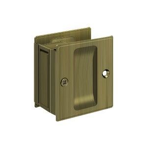 Deltana - Pocket Door Locks - 2-1/2" x 2-3/4" Sliding Door Lock Passage