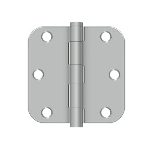 Deltana - Stainless Steel Hinges - 3-1/2" x 3-1/2" Residential Door Hinge 5/8" Radius Corner (Pairs)