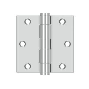 Deltana - Stainless Steel Hinges - 3-1/2" x 3-1/2" Door Hinge Square Corner (Pairs)