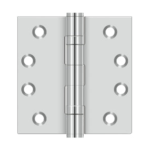 Deltana - Stainless Steel Hinges - 4" x 4" Ball Bearing Door Hinge Square Corner (Pairs)