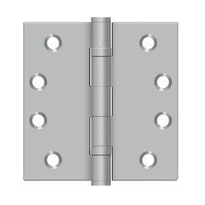 Deltana - Stainless Steel Hinges - 4" x 4" Residential Ball Bearing Door Hinge Square Corner (Pairs)