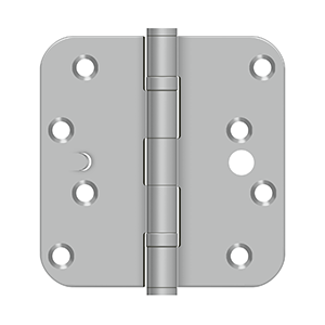 Deltana - Stainless Steel Hinges - 4" x 4" Residential Security Ball Bearing Door Hinge 5/8" Radius Corner (Pairs)