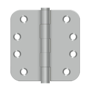 Deltana - Stainless Steel Hinges - 4" x 4" Residential Door Hinge 5/8" Radius Corner (Pairs)