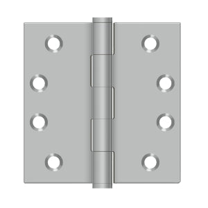 Deltana - Stainless Steel Hinges - 4" x 4" Residential Door Hinge Square Corner (Pairs)