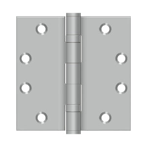 Deltana - Stainless Steel Hinges - 4-1/2" x 4-1/2" Ball Bearing Door Hinge Square Corner (Pairs)