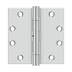 Deltana - Stainless Steel Hinges - 4-1/2" x 4-1/2" NRP Ball Bearing Door Hinge Square Corner (Pairs)