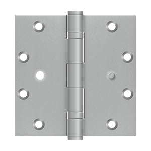 Deltana - Stainless Steel Hinges - 5" x 5" Heavy Duty Security Ball Bearing Door Hinge Square Corner (Pairs)
