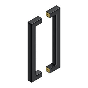 Deltana - Modern Door Pulls - 12" Contemporary Door Pull (Back-To-Back)
