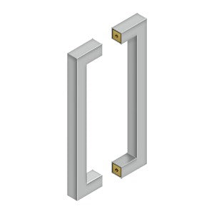 Deltana - Modern Door Pulls - 12" Contemporary Door Pull (Back-To-Back)
