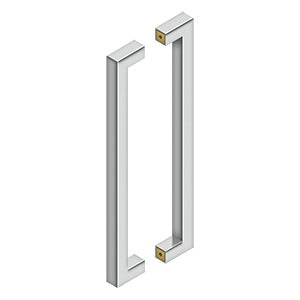 Deltana - Modern Door Pulls - 18" Contemporary Door Pull (Back-To-Back)