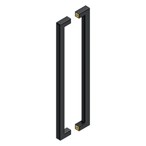 Deltana - Modern Door Pulls - 24" Contemporary Door Pull (Back-To-Back)