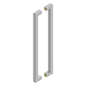 Deltana - Modern Door Pulls - 24" Contemporary Door Pull (Back-To-Back)