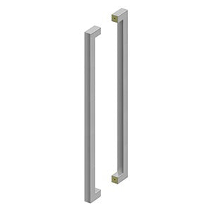 Deltana - Modern Door Pulls - 36" Extra Large Contemporary Door Pull (Back-To-Back)
