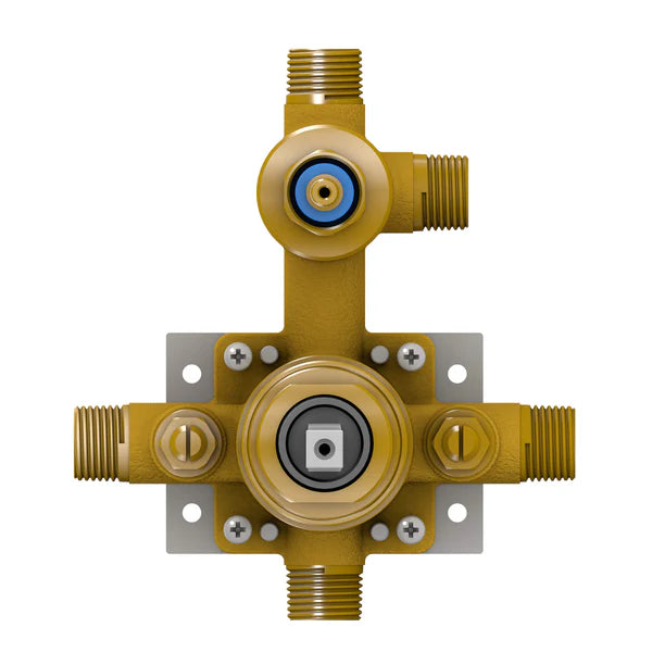 Casa Fixtures - Rough-in Valves - 3 Function Pressure Balance Shower System Rough-in Valve with Cartridge (SV1-3)