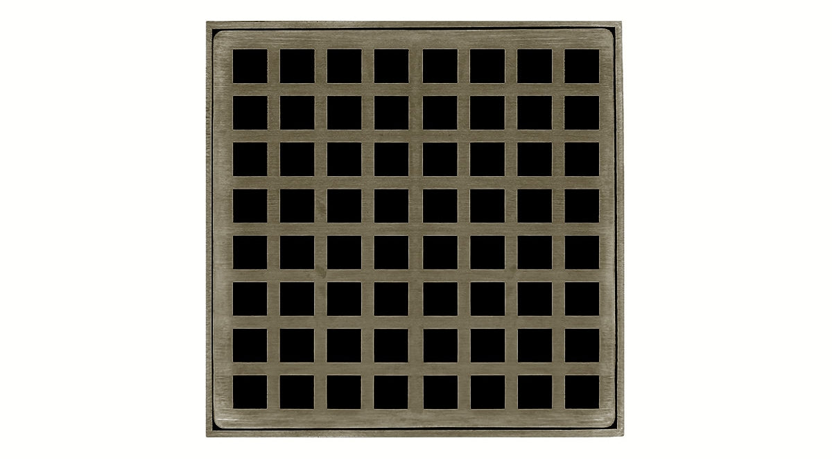 Infinity Drain - 5" x 5" Square Center Drain - QD 5 Squares Series Drain (Complete Kit)