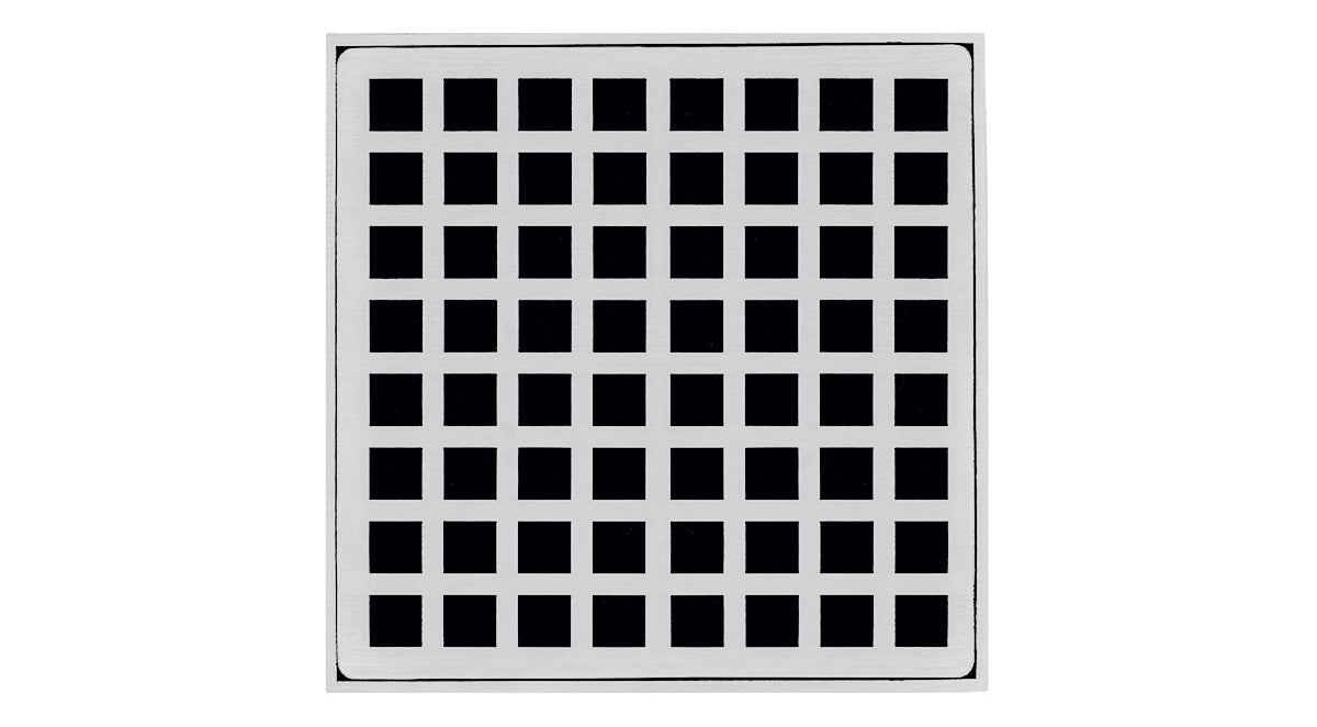 Infinity Drain - 5" x 5" Square Center Drain - QD 5 Squares Series Drain (Complete Kit)