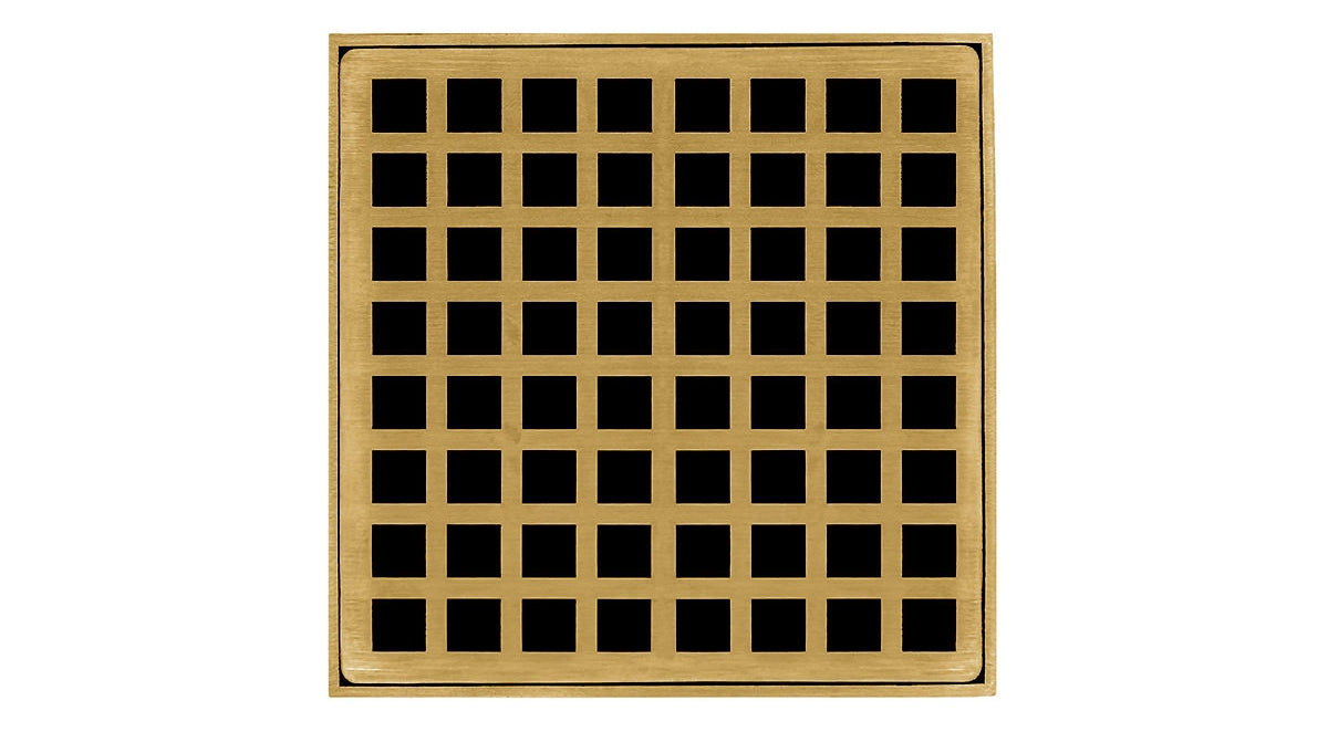 Infinity Drain - 5" x 5" Square Center Drain - QD 5 Squares Series Drain (Complete Kit)