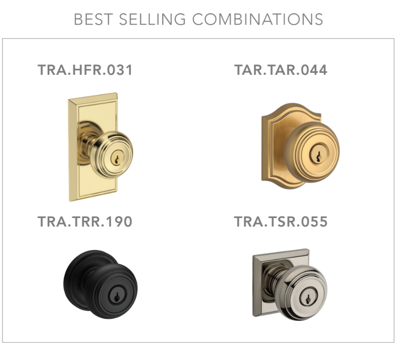 Baldwin - Reserve Collection - Keyed Knobs - Traditional Door Knob (Entry)