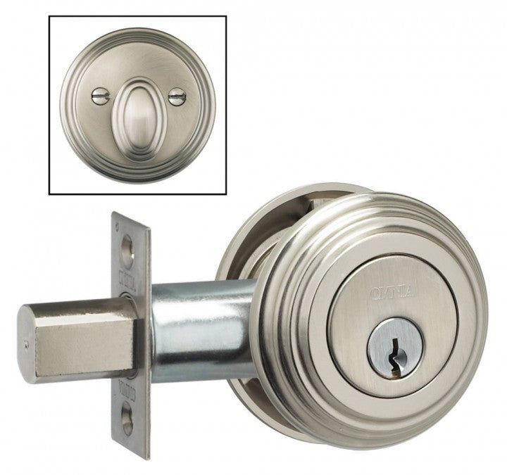 Omnia TRADDB Solid Brass Auxiliary Deadbolt Kit