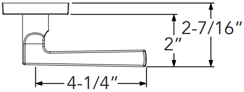 Baldwin - Reserve Collection - Interior Levers - Taper Lever (Passage)